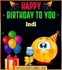 GIF GiF Happy Birthday To You Indi